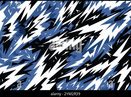 abstract black and white lightning vector with lightning bolts Stock Vector