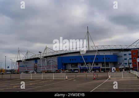 The Madejski Stadium is home to Reading Football Club, in Berkshire, UK Stock Photo