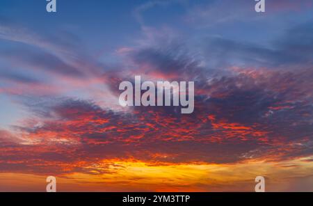 Beautiful sky with cloud before sunset Stock Photo