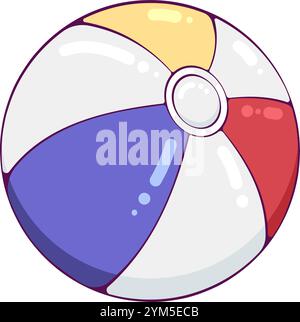 Beach ball color Stock Vector