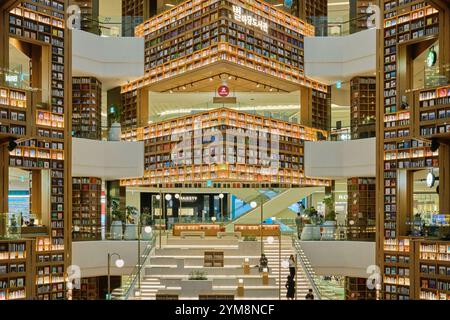 Oct 2024, Starfield Library inside the COEX Mall in Suwon Stock Photo