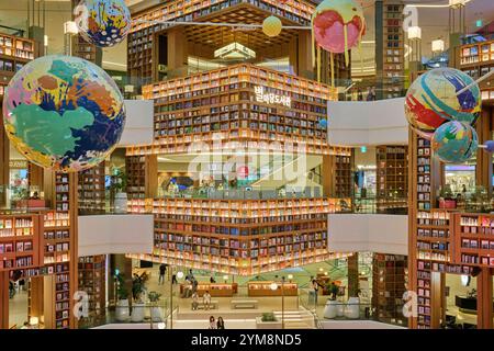 Oct 2024, Starfield Library inside the COEX Mall in Suwon Stock Photo