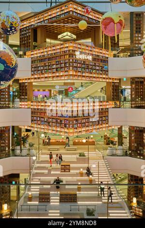 Oct 2024, Starfield Library inside the COEX Mall in Suwon Stock Photo