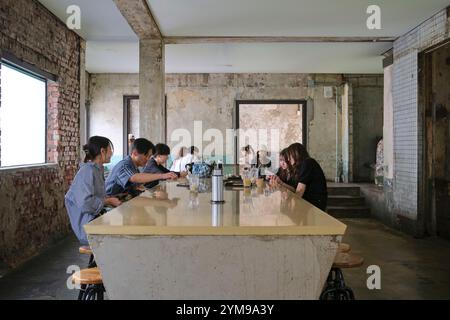 Interior of Cafe Onion in Seongsu, Seoul Stock Photo