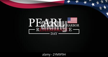 Honoring the Past December 7th and National Pearl Harbor Remembrance Day Stock Vector