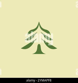 Pine Tree Logo Template. Pine Home Logo Stock Vector