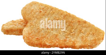 Crispy fish fillet made of Alaska Pollock Stock Photo