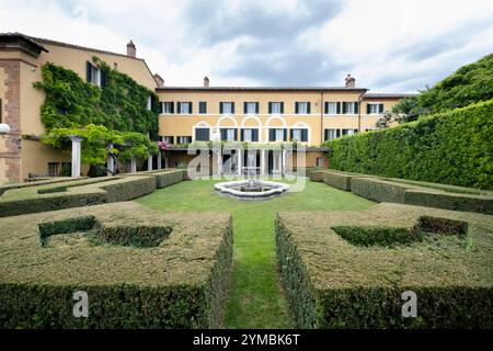 Villa La Foce garden, Chianciano Terme,Tuscany, Italy. Stock Photo