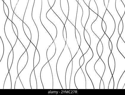 Black and white Abstract lines pattern. For web and digital media. Stock Vector