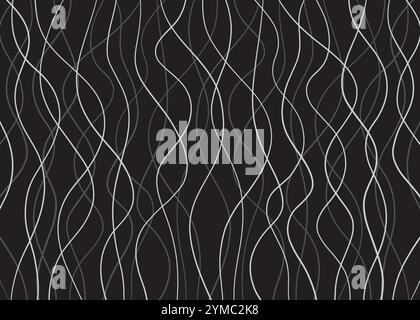 Black and white Abstract lines pattern. For web and digital media. Stock Vector
