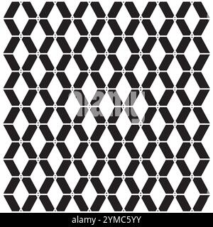 Pattern Black and White Colors Arabic Style Network Decorative Ornament Stock Vector