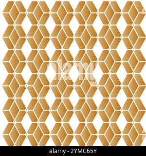 Pattern Golden Colors Arabic Style Network Decorative Ornament Stock Vector