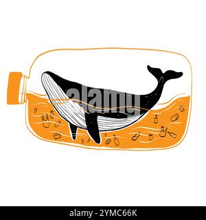 Ecosystem environment concept, Hand drawn vector Illustrations doodle style. Stock Vector