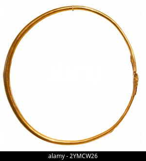 ornamental bracelet from the Roman Empire isolated on white background Stock Photo