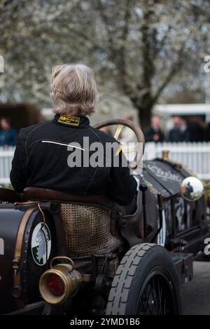 1911 SCAT Type C Racer Targa Florio ready for the S.F.Edge Trophy race for Edwardian cars at the 80th Members' Meeting, Goodwood Motor Racing Circuit Stock Photo