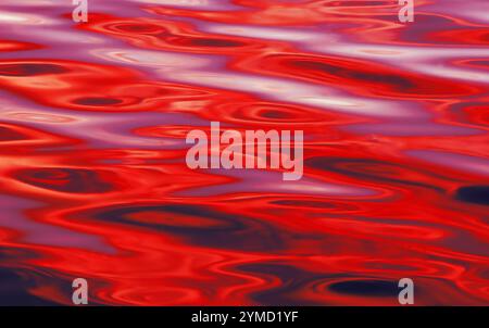 Abstract wave of dark red color. Vortex pattern texture, lava imitation. Stock Photo