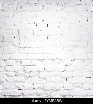 texture of illuminated brick whitewashed wall Stock Photo