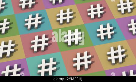 Symbolic image on the topic of social networks Stock Photo