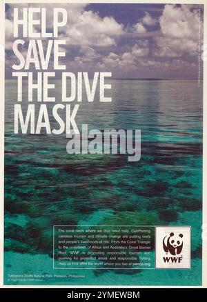 2018 WWF promo - Coral reefs, tourism, and climate change Stock Photo