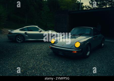 Dream garage, porsches dream Stock Photo