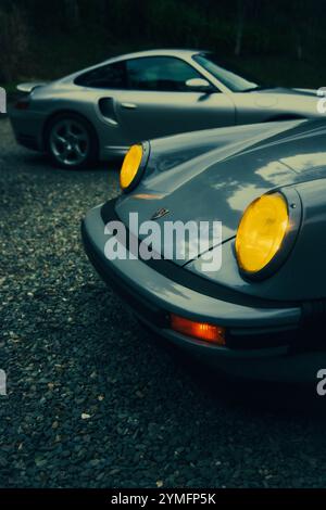 Dream garage, porsches dream Stock Photo