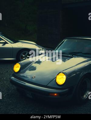 Dream garage, porsches dream Stock Photo