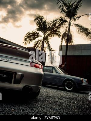 Dream garage, porsches dream Stock Photo