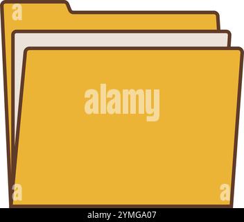 file folder documents Stock Vector