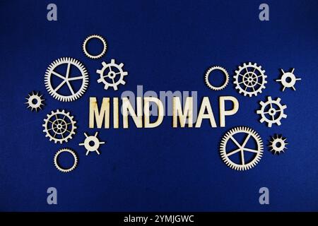 Mind Mapping Lettering Business Mind Mapping And Brainstorming. Mindmap Training Stock Photo ...
