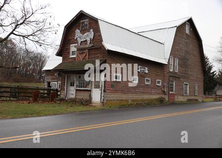 New Jersey New York Barns Bulidings art food planes Stock Photo