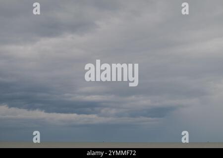 Cloudy clouds in the sky look dramatic Stock Photo