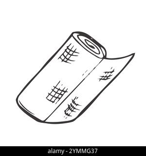 vector set of medical bandage Stock Vector