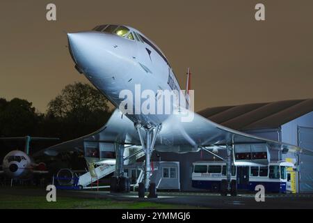 BAC Aerospatiale, Concorde, G-BBDG, Brooklands, Museum, Weybridge, England, United Kingdom. Stock Photo