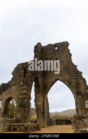 Old monastery ruin Talley Abbey in Talley, Wales, UK. High quality photo Stock Photo