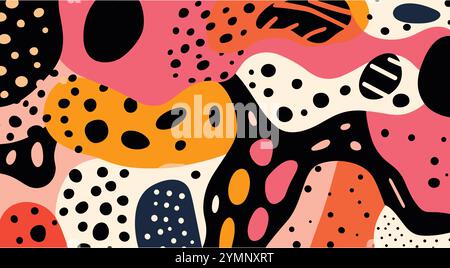 cute abstract patterns, colorful abstract patterns, abstract background, abstract patterns, abstract texture Stock Vector