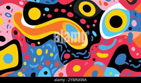 cute abstract patterns, colorful abstract patterns, abstract background, abstract patterns, abstract texture Stock Vector