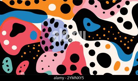 cute abstract patterns, colorful abstract patterns, abstract background, abstract patterns, abstract texture Stock Vector