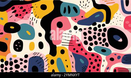 cute abstract patterns, colorful abstract patterns, abstract background, abstract patterns, abstract texture Stock Vector