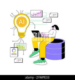 AI-Backed Innovation abstract concept vector illustration Stock Vector ...
