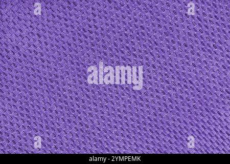 Texture of purple jacquard fabric of diagonal rough weave macro, close up. Material for home textile, upholstery and curtain decor, garment. Backgroun Stock Photo