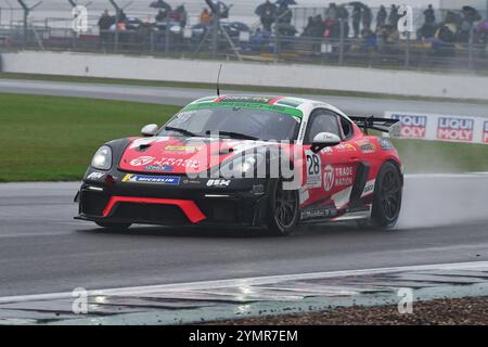 George Jaxon, Porsche 718 Cayman GT4 RS Clubsport, Q Mix Concrete with JWB Motorsport, Porsche Sprint Challenge Great Britain 2024, a single marque se Stock Photo