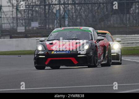 George Jaxon, Porsche 718 Cayman GT4 RS Clubsport, Q Mix Concrete with JWB Motorsport, Porsche Sprint Challenge Great Britain 2024, a single marque se Stock Photo