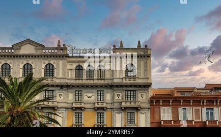 CAGLIARI, SARDINIA - October 9, 2024: Cagliari, the historic capital of Sardinia, offers stunning coastal views, rich Italian heritage, and vibrant Me Stock Photo