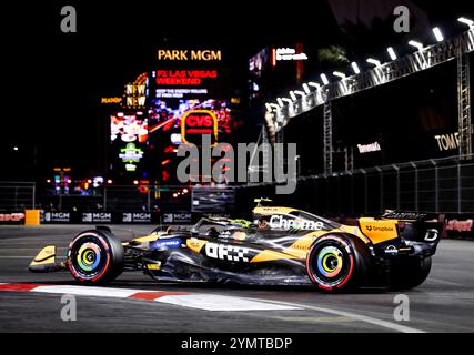 Las Vegas, USA. 23rd Nov, 2024. LAS VEGAS - Lando Norris (McLaren) during 3rd free practice for the Las Vegas Grand Prix. ANP SEM VAN DER WAL Credit: ANP/Alamy Live News Stock Photo