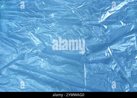 Blue polyethylene texture Stock Photo