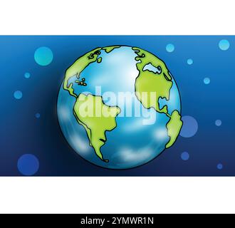 Earth, globe, ecology, nature, planet concepts Stock Vector