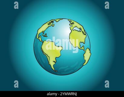 Earth, globe, ecology, nature, planet concepts Stock Vector
