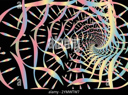 ABSTRACT HEART SHAPED DNA BACKGROUND Stock Vector