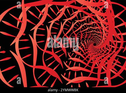 ABSTRACT HEART SHAPED DNA BACKGROUND Stock Vector