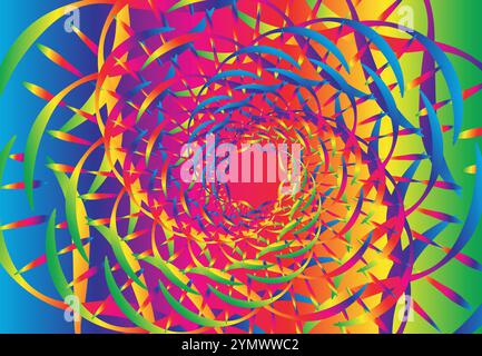 ABSTRACT HEART SHAPED DNA BACKGROUND Stock Vector